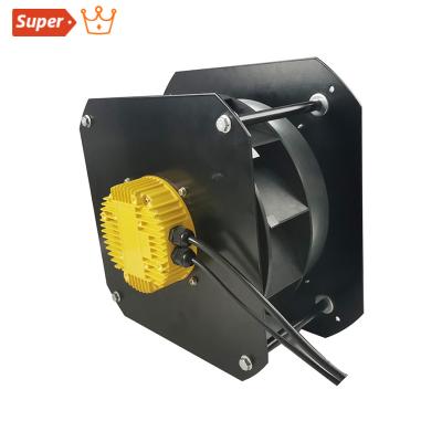 China Low Noise Power Saving 220mm EC Back Curved Centrifugal Fan With Stand And Panel for sale