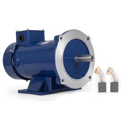 China 90v 1/4hp NEMA 56C PMDC DC Electric Motor Brushed Motor Gear Totally Enclosed Motor For Motion Simulator for sale