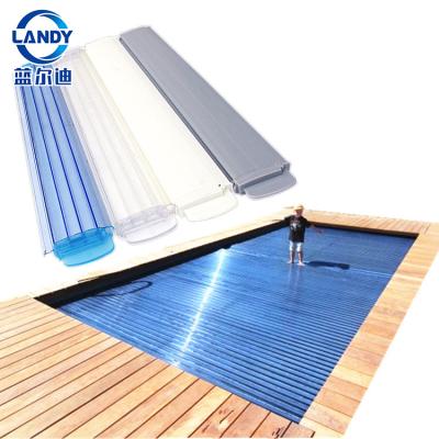 China Swimming Pool or Other Rigid PC Pool Slat Automatic Pool Cover Roller Electric Swimming Pools Covers for sale