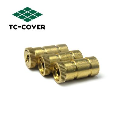 China Install Brass Mesh Pool Cover Anchors Round Plactic Custom Pool Cover Safety 3 Year NC; GUA Copper LANDY LD-21 Gold for sale