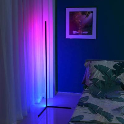 China Easy To Assemble And Detachable Adapter APP 5050 IP65 LED Remote Control RGB+IC AC100-240V Corner Floor Lamp for sale