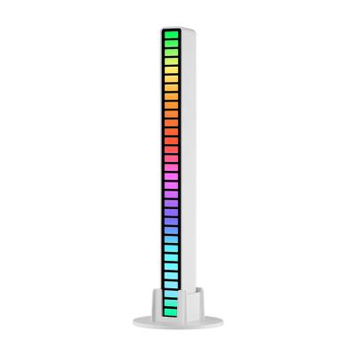 China 5050 Contemporary High Quality Rechargeable RGB Voice Control LED Music Level Light Gathering Lamp Rhythm Lights for sale