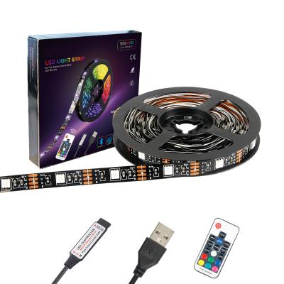 China Hotel Source Factory Music Durable Energy Saving Sync 5050 RGB Smart Decoration Led Strip Light for sale