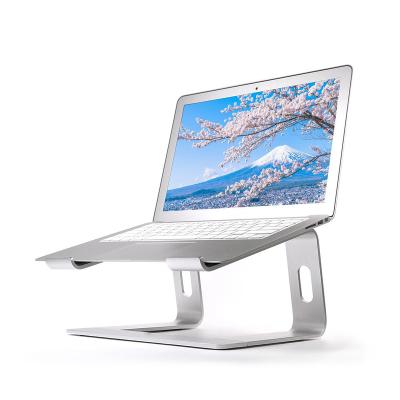 China Desktop Adjustable Portable Metal Aluminum Cooling (Height) Light Weight Air Ergonomic Foldable Laptop Stand for sale