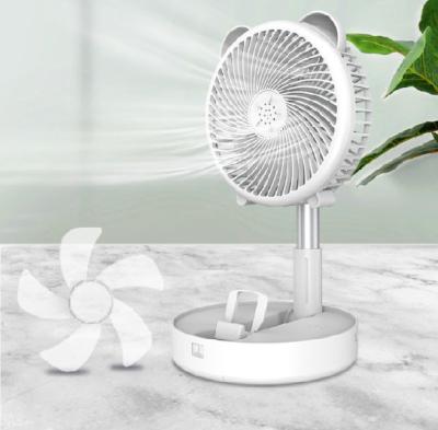 China High Quality Portable Folding Air Cooling Fan Rechargeable USB Stand Rechargeable Fan for Office and Home for sale