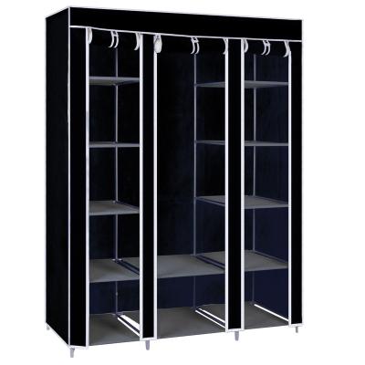 China Easy Assemble Portable Easy Home Furniture Compile Clothes Cabinet Modern Non Woven Design for sale