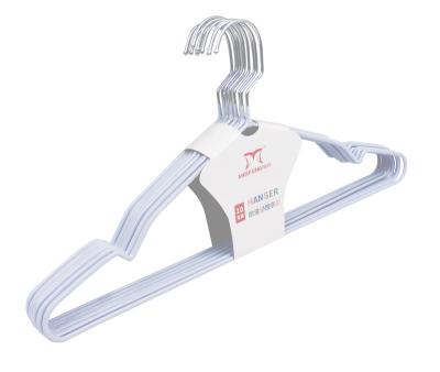 China Non-slip Clothes Hanger Storage PVC Non-Slip Metal Coated Hanger for sale