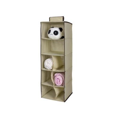 China Household Items 5 Single Shelf Folding Hanging Cabinet Accessory Organizer for sale