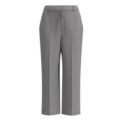 China Office Ladies Factory Anti-pilling Suit Pants Elastic Waistband Solid Polyester Shell Polyester Causal Pants 1211083B for sale