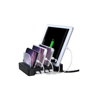 China Floor Standing Server Cabinet Mobile Phone Multi Port 4 Port Desktop Stand USB Charging Charging Station for sale