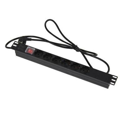 China Germany 6 Standard Industrial Way PDU 19inch Rack Mount Power Strip European for sale