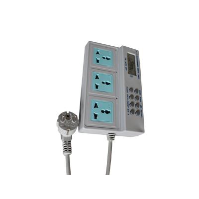 China New Industrial Type, 3 Ways Digital Timer Sockets for sale