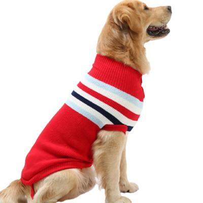 China Autumn Winter Warm Cat Sweater Woolen Dog Clothes Designer Pets Dog Sweater Knitted Cardigan Fashion Wholesale Viable Dog Sweater for sale