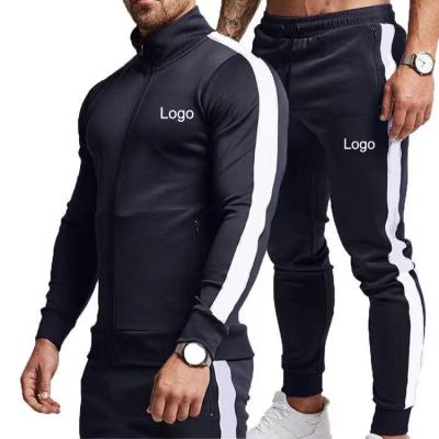 China Custom Logo Quick Dry Tracksuit Set Wholesale Men's Breathable Fitness Clothing Gym Wear Running Fitness Sets for sale