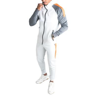 China 2021 Amazon Suits Mens Gym Wear Hoodie Sweat Suit Breathable Warm Running Jogging Suits With Pocket For Men Outside Sports for sale