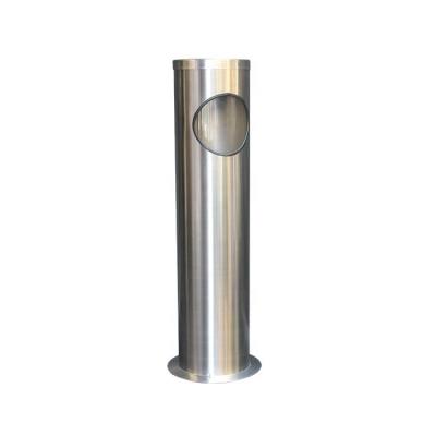 China Wholesale Stainless steel comic trash can with outdoor and indoor landing ashtray ashtray for hotel for sale