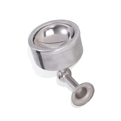 China Wholesale Stainless Steel Factory Outlet Stainless Steel Round Shaped Wall Mounted Ashtray for sale