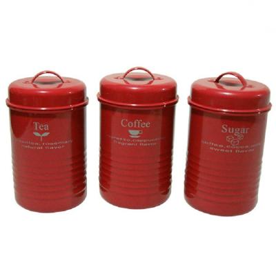 China B122 Galvanized Iron Sustainable Home Storage Jar Sets Metal Box Food Container for sale