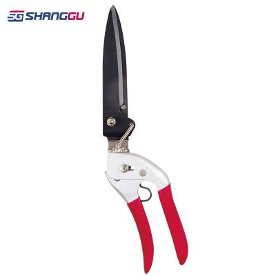 China Anti-Slip Handle Easy-Use 180 Degree Rotation Grass Shear Professional Weed Shears for sale