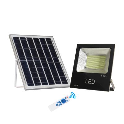 China High Brightness 20W/30W/50W/100W Rechargeable Portable Outdoor Remote Control Solar LED Flood Light Fixtures for sale