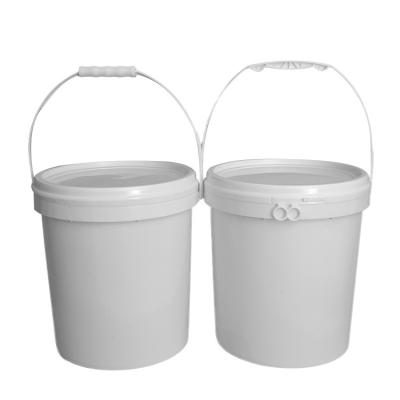 China Durable Food Grade Wholesale Handle Round Bucket Medium Plastic Deep Bucket Standard for sale