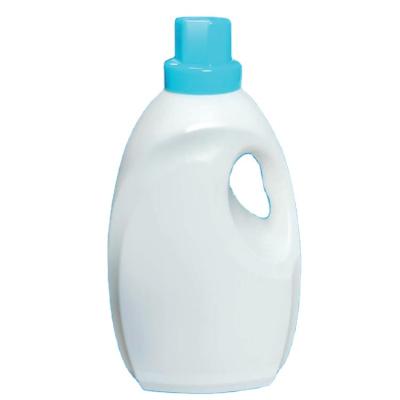 China Durable Durable HDPE White Bottle Unique Plastic Liquid Detergent Bottle With Caps for sale