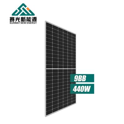 China Hot Sale Perc Mono Solar Panels 166mm Commercial Half Cell Solar Panel 450w 455w 445w 440w China Solar Pile for sale