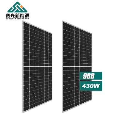 China Commercial Mono Perc Solar Cell Solar Mono Perc 420W 425W 430W 6bb Solar Panel for sale