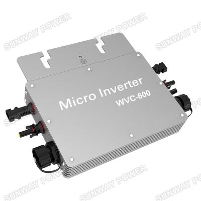 China Home Solar Inverter System WVC-600 Micro Solar Inverter 342*240*100 for sale