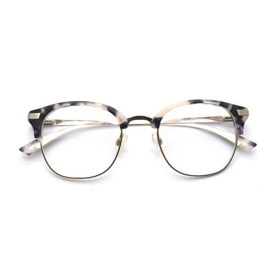 China Custom Square Handmade Acetate Optical Frame Vintage Eyeglasses for sale