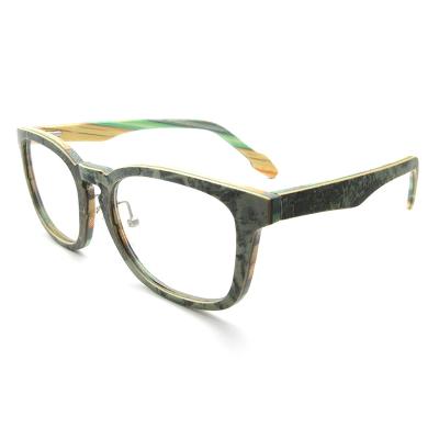 China For Young Popular Unisex Spectacle Reading Glass Optical Wooden Frame Glasses, Wooden Optical Glasses for sale