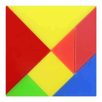 China DIY TOY Jigsaw Puzzle for First Grade Students Square Triangle Educational Toys for Kindergarten Early Education Jigsaw Puzzles for sale