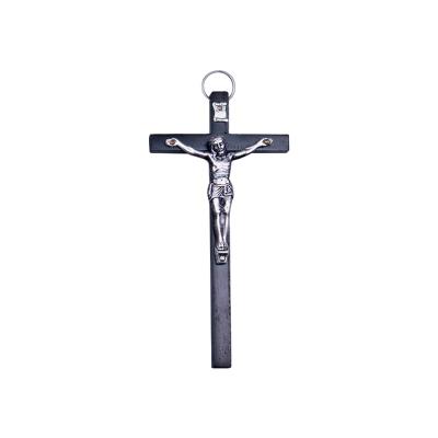 China Religious Handcrafted St Benedict Cross Large Jesus Wood Crucifix from Europe for sale