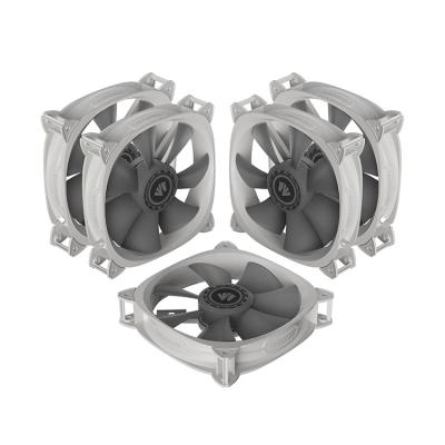 China Factory Wholesale 4pin Pwm Fish-bone Gray 120mm RGB Fan 12v Pwm Quiet Case Fans for sale