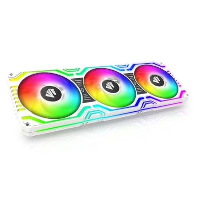 China 360mm Computer PC Case ARGB Colorful Fans Factory Price White Fan RGB LED Heatsink Computer Case ARGB Fans for sale