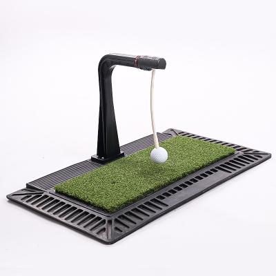 China Golf Practice Scopes Hitting Customization Golf Club Swing Trainer Power Practice Mat Golf Swing Practice Set Practice Spinning Ball for sale