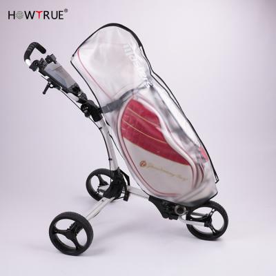 China Waterproof Golf Bag PVC Golf Bag Rain Cover Easier Cover Waterproof Rain Cover With Hood For Golf Push Carts for sale