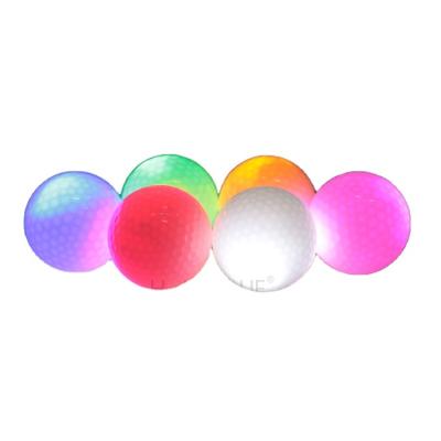 China Hot Selling Rubber Electronic Golf LED Balls For Night Golfing Practice for sale