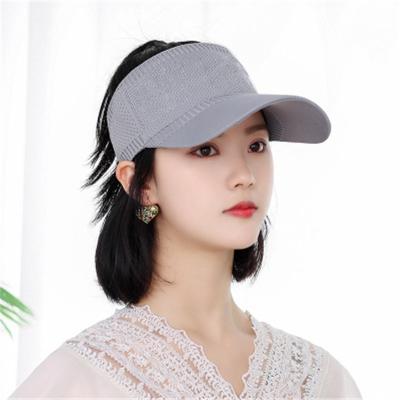 China 2020 Summer HT-0082 2020 Outdoor Sports Sunshade Hat COMMON Empty Ponytail Baseball Cap Knitting Hat For Women for sale