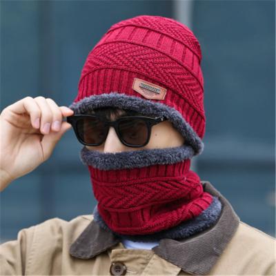 China 2020 COMMON HT-0085 Knit Hearing Protection Thick Warm Cap Neck Wrap Wool Winter Outdoor Recycling Hats For Unisex for sale