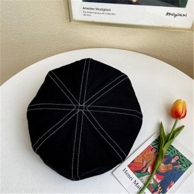 China 2020 HT-0090 Character Vintage Octagonal Hat Fashionable Insist Fashion Painter Beret Hat For Women for sale