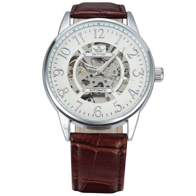 China WJ-5569 SEWOR Brand Skeleton Stylish Popular Hot Selling Non-Specific Mechanical Businessmen Watch for sale