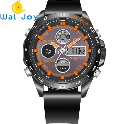 China Full Calendar WJ-6912 Jeiso Brand Japanese Quartz Man Watches And Digital Movement for sale