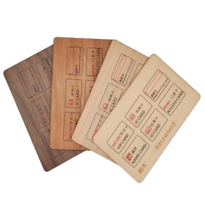 China Customized Wooden Rfid SI Wooden Card HF UHF Hotel Card Membership | Factory direct supply for sale