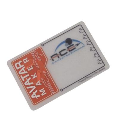 China Factory Wholesale Custom Rfid Smart Card Transparent PVC Business Card Waterproof/Waterproof for sale