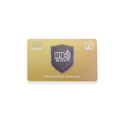 China Blocking Card NFC Shield Card, Information Shield Card, Factory Custom 0.9mm Thickness High Frequency Blocking Card for sale