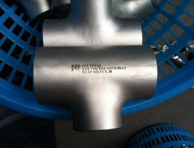 China ASTM A403 Pipe Fittings Forged Alloy Steel / stainless steel equal tee ,304L 316L 310S 904L 2205 for sale