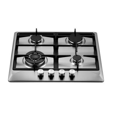 China Household Stainless Steel Cooker Stove Black Tempered Glass 4 Burner Gas Hob Built-in Cooker for sale