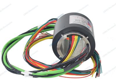 China Low Temperature Through Hole Slip Rings With 1000M Ethernet Signal For Industry for sale