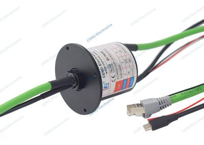 China USB 2.0 Signal Slip Ring With 1000M Gigabit Ethernet And Electric Power for sale